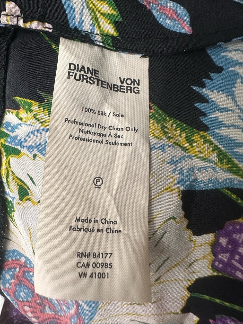 Diane von Furstenberg Black Floral Wrap Silk Midi Skirt SZ 10 Statement EUC - Picture 3 of 8